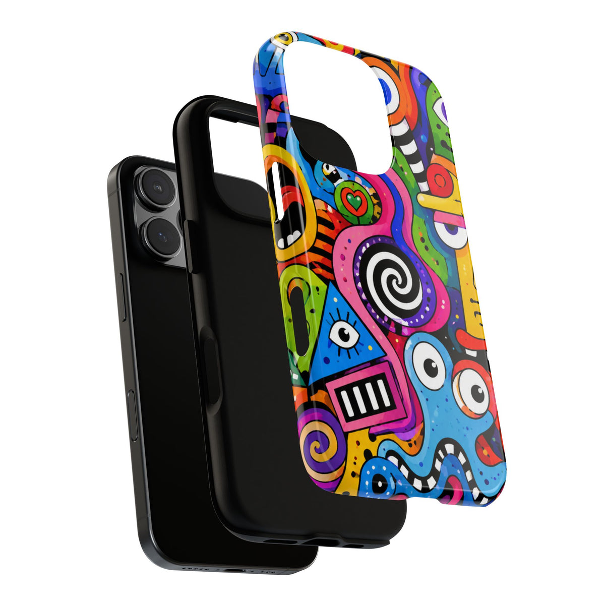 Colorful Abstract Doodle Tough Phone Case