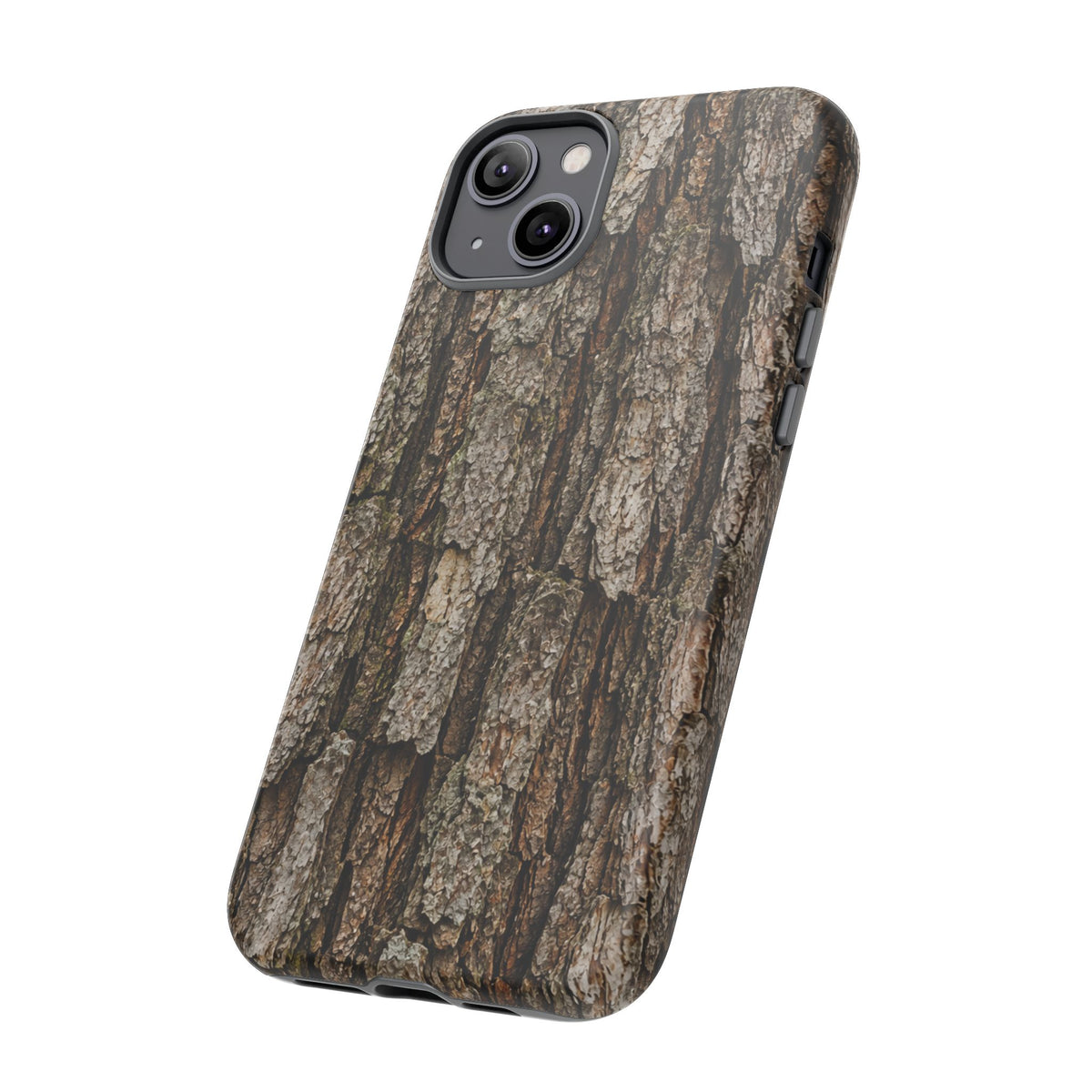Bark Texture Phone Case - Rugged Woodland Camouflage for Nature Lovers