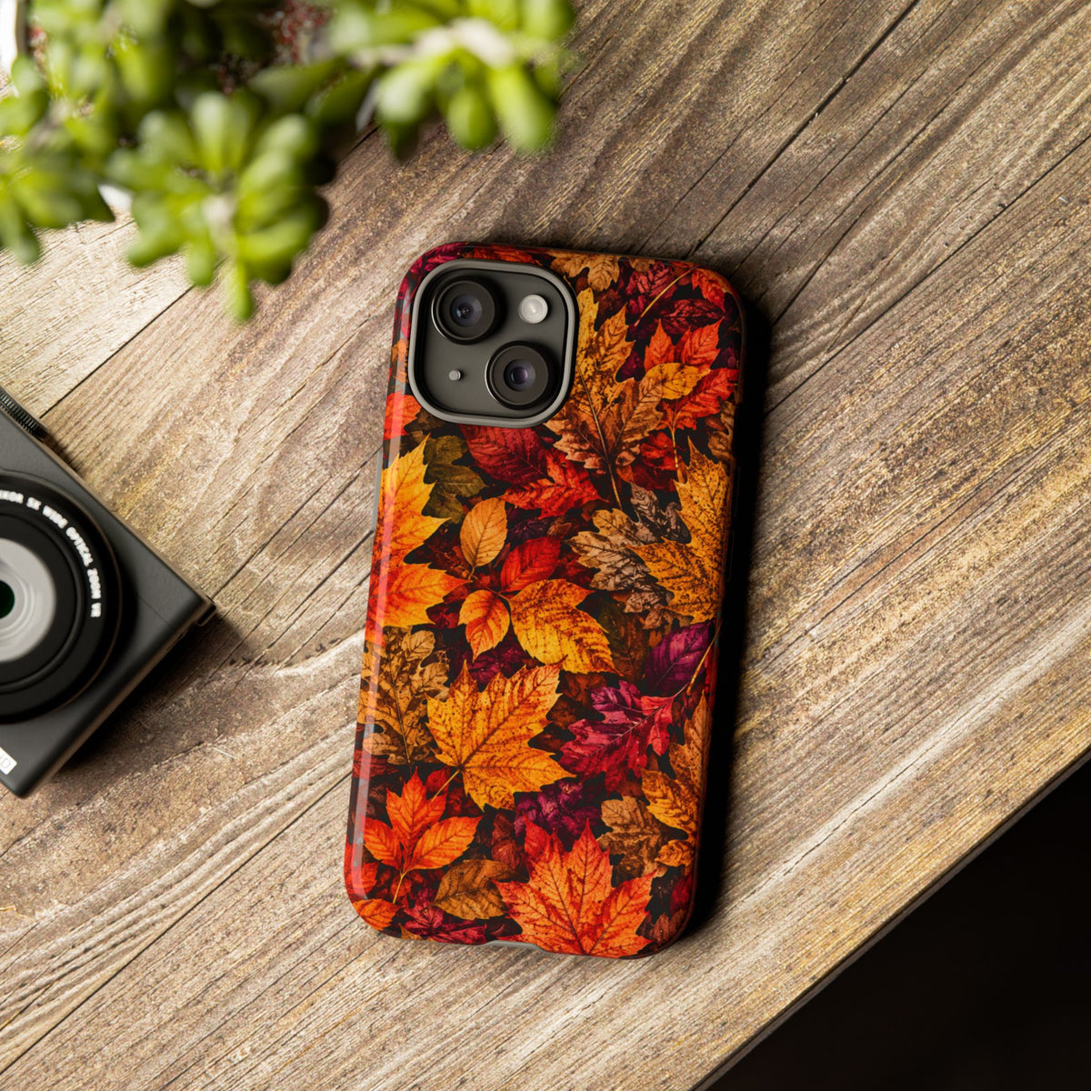 Autumn Leaves Tough Phone Case — Fall Foliage Protective Cover