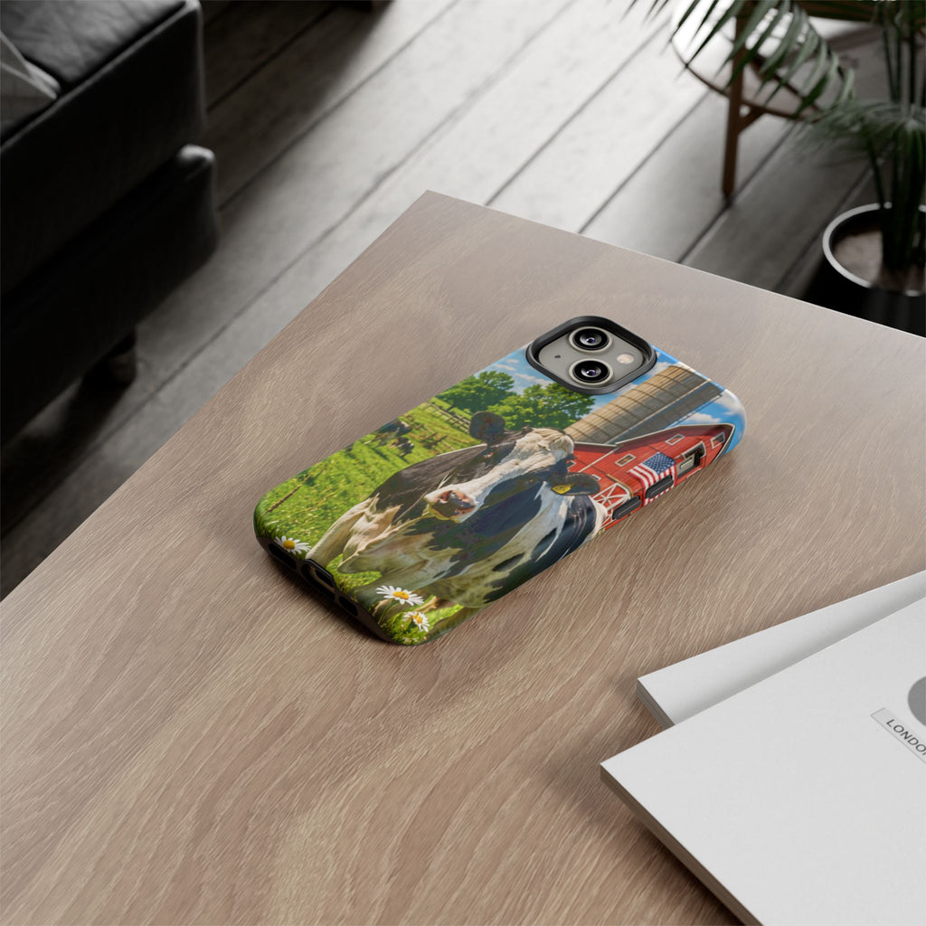 Cow Farm Phone Case — Rustic Barnyard iPhone Cover