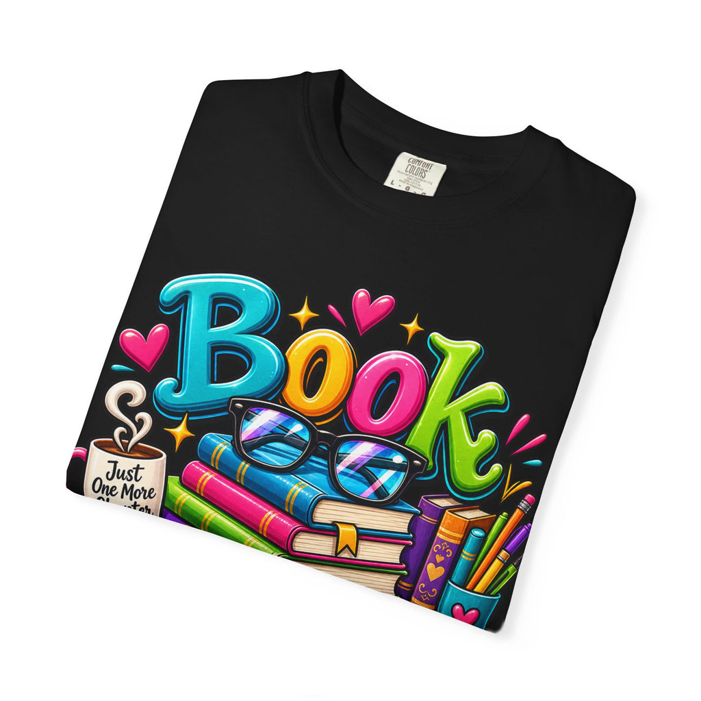 Book Nerd T-Shirt | Colorful Stacked Books Illustration