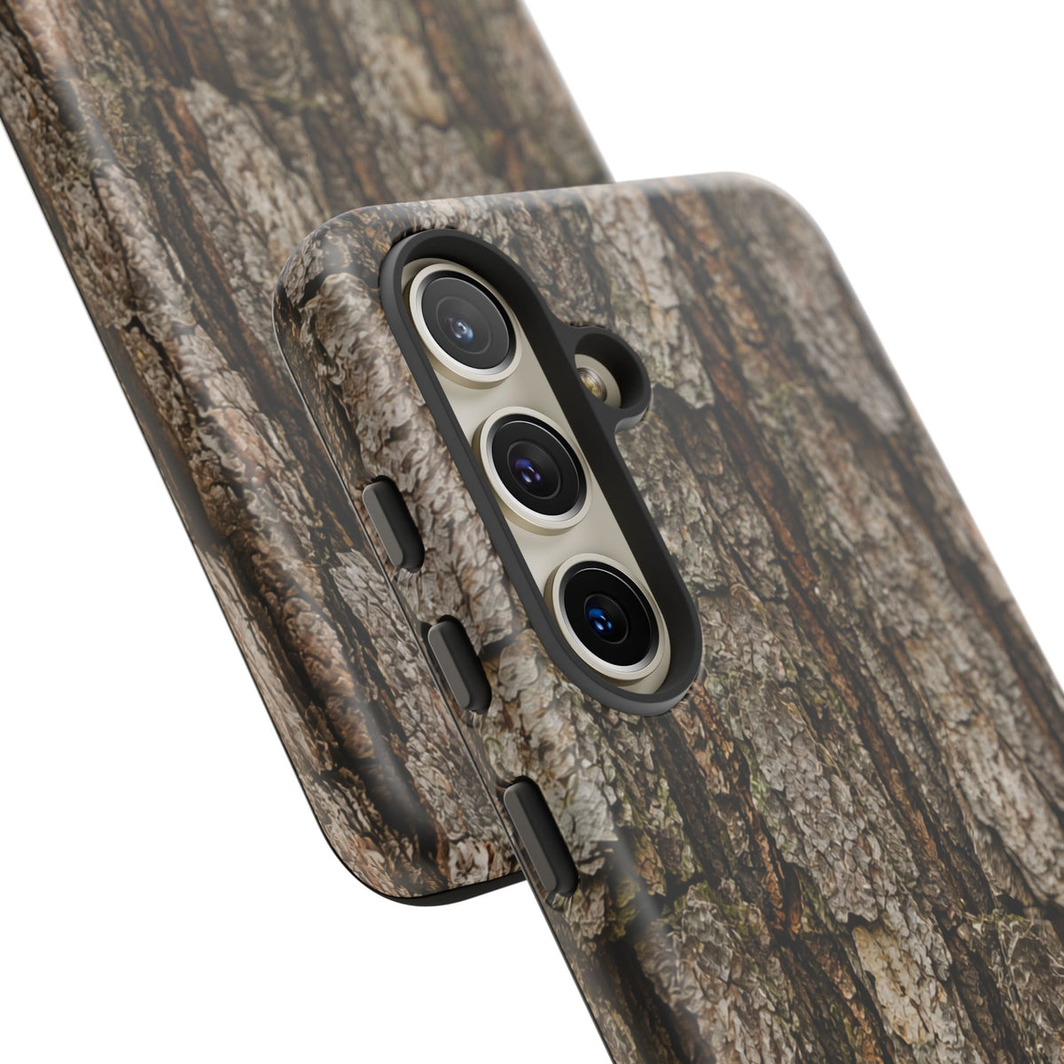 Bark Texture Phone Case - Rugged Woodland Camouflage for Nature Lovers