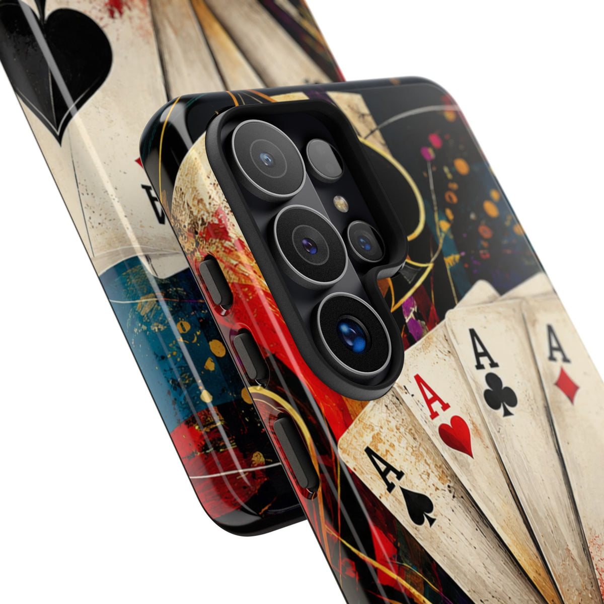 Casino Poker Ace Phone Case — Vintage Playing Cards & Chips Protective Cover