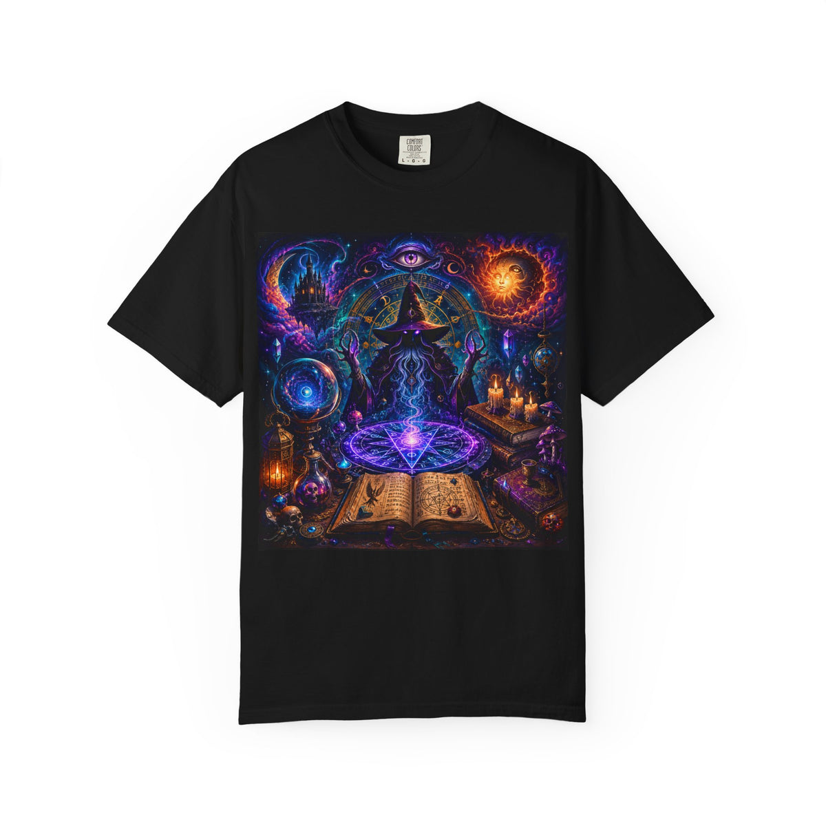 Mystic Ritual T-Shirt — Occult Magic Grimoire Design