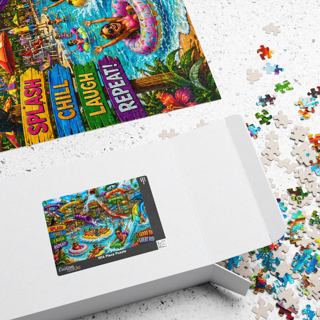 Waterpark Adventure Puzzle 520-piece | Colorful Summer Scene