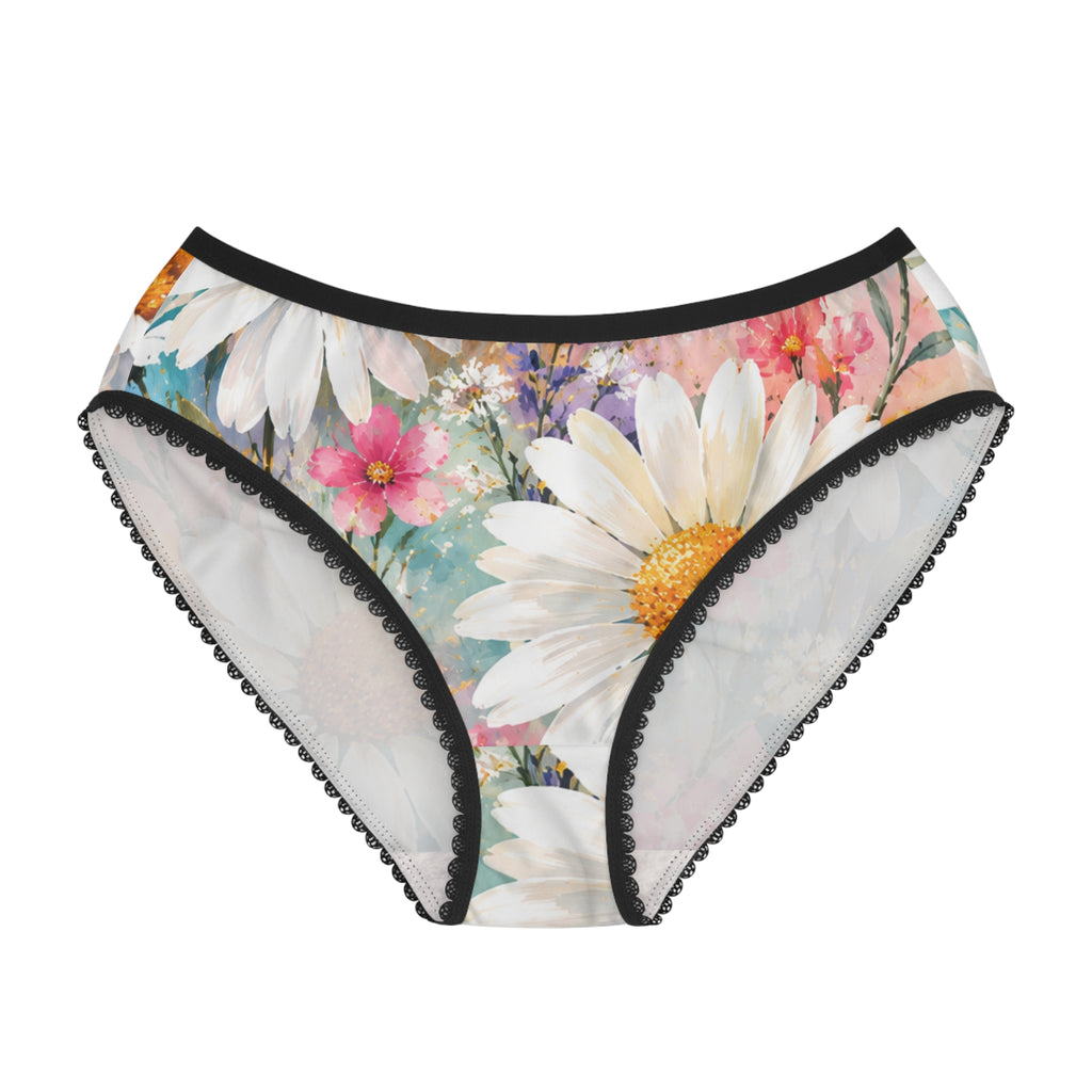Daisy Meadow Floral Women's Briefs — Soft All-Over Print