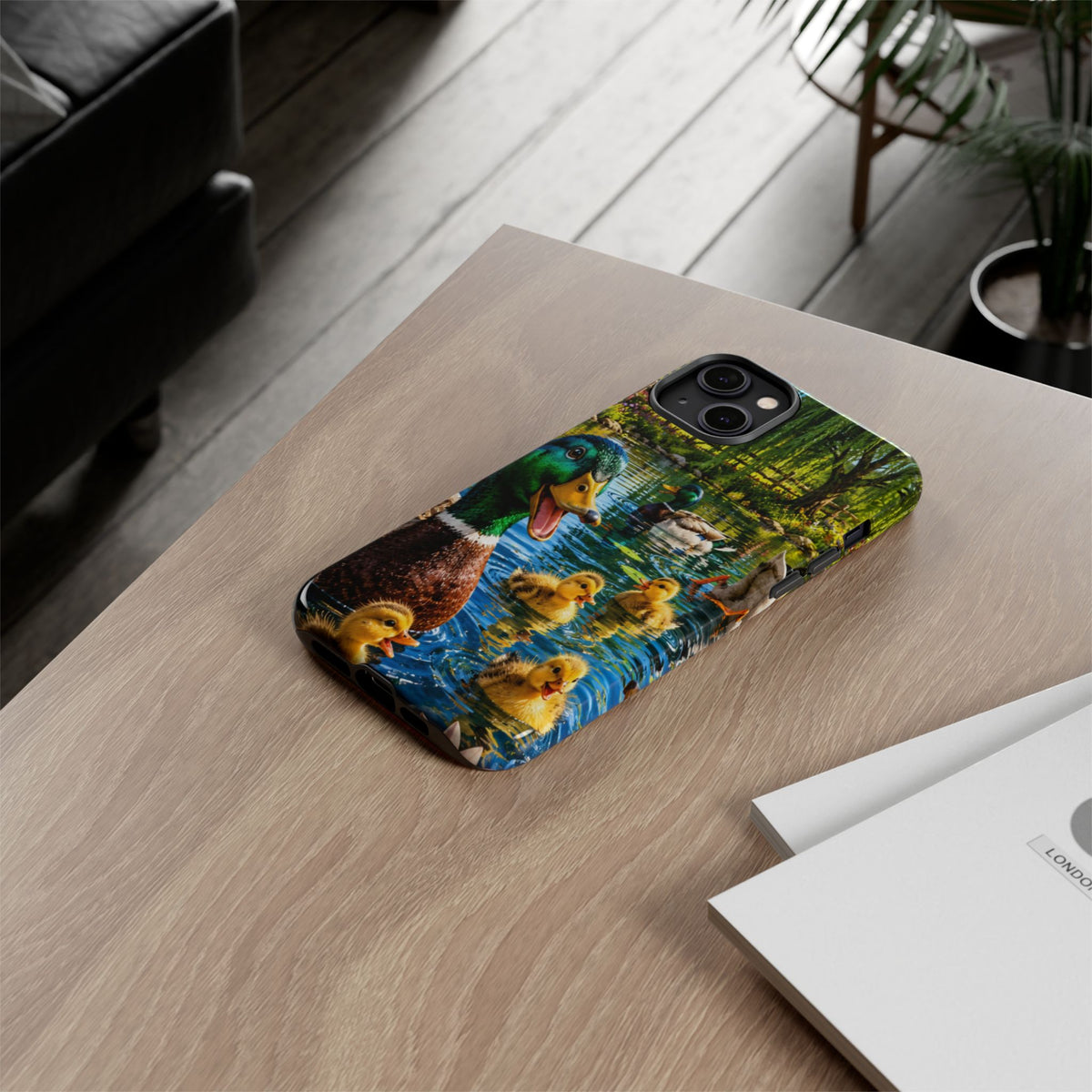 Duck Family Phone Case — Cute Mallard & Ducklings Protective Tough Case