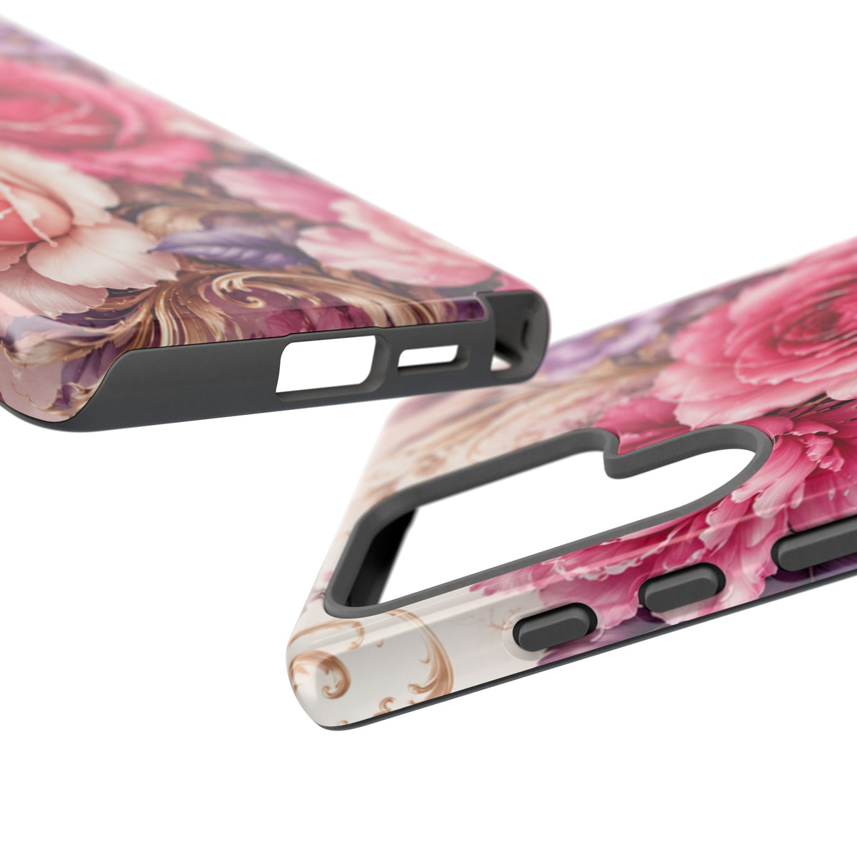 Pink Vintage Roses phone case | floral iPhone cover