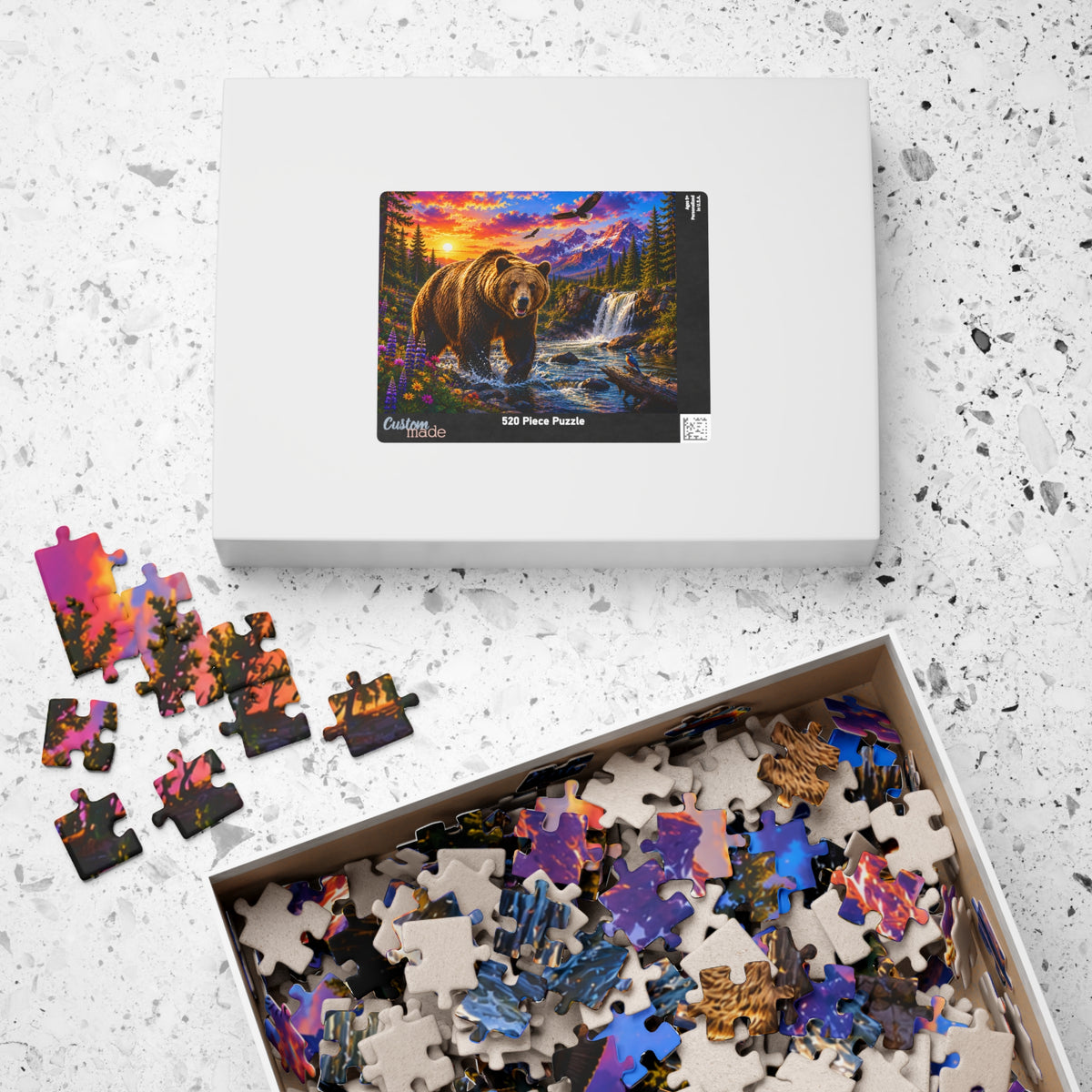 Mountain Bear Scenic Puzzle — Wildlife Jigsaw (110/252/520/1014 pcs)
