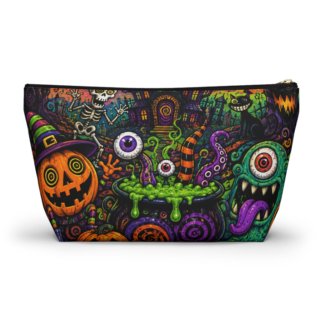 Spooky Halloween Haunted House Accessory Pouch