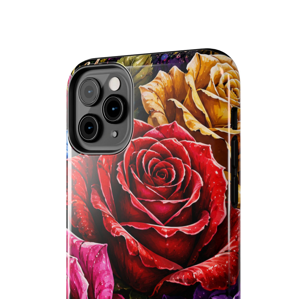 Tough Phone Case — Vibrant Rose Garden Protective Phone Cover