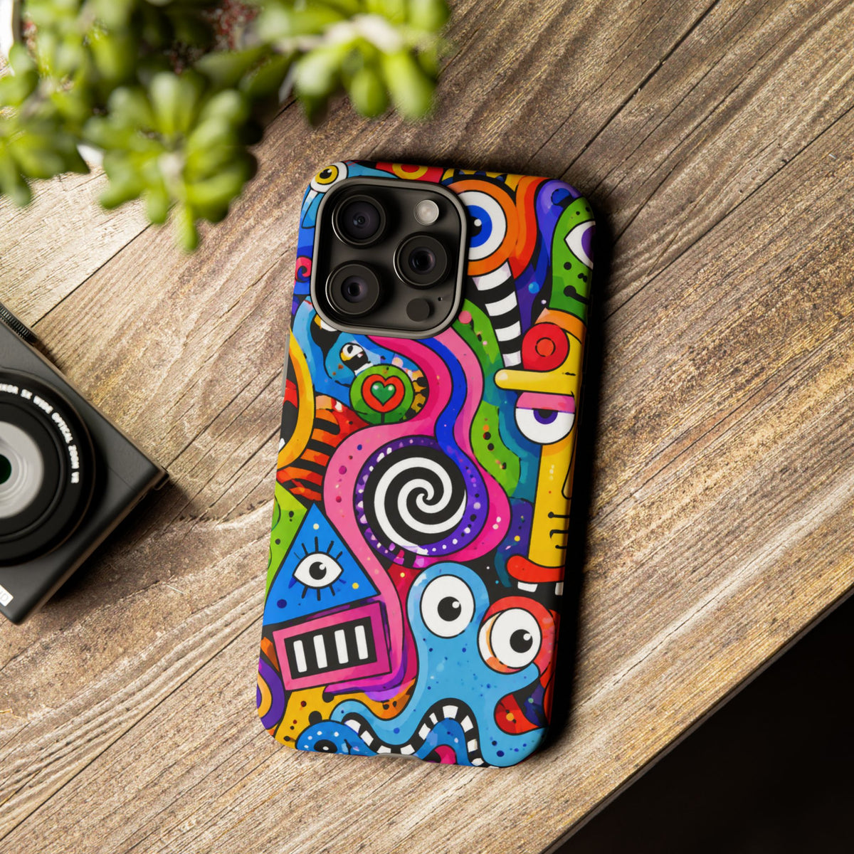 Colorful Abstract Doodle Tough Phone Case