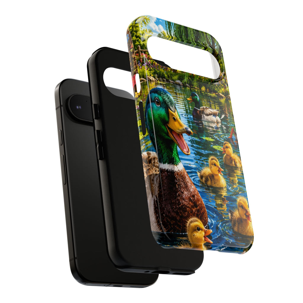Duck Family Phone Case — Cute Mallard & Ducklings Protective Tough Case