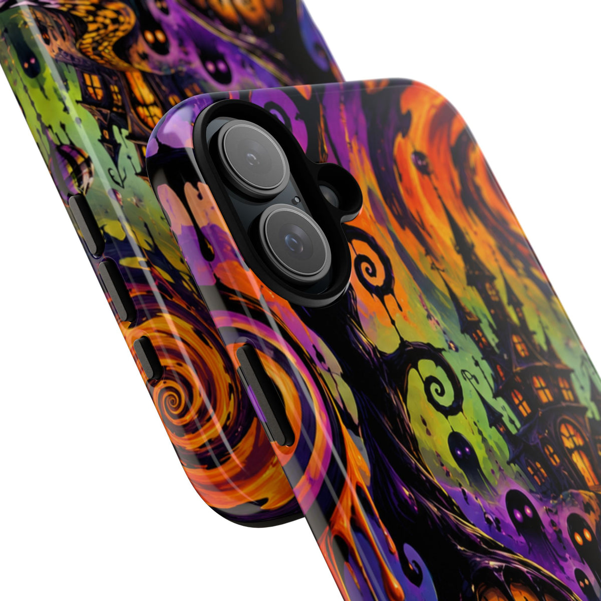 Phone Case — Psychedelic Haunted House Halloween Design