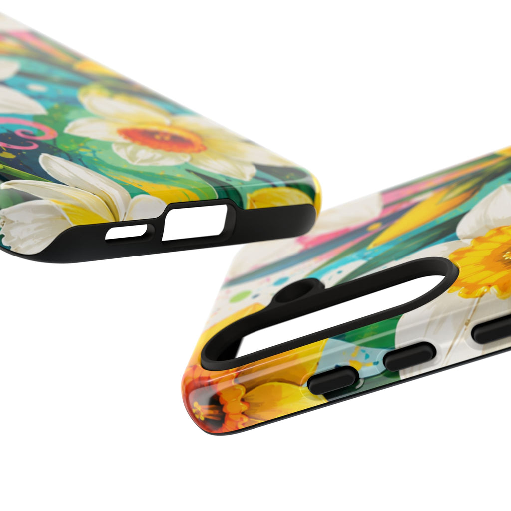 Daffodil Floral Phone Case — Bright Spring Garden Protective Cover