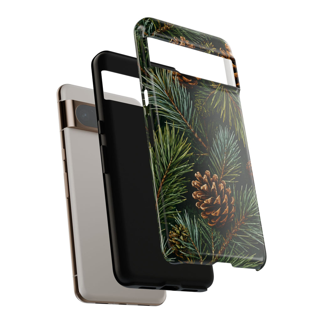 Pinecone Pines Phone Case — Festive Evergreen iPhone Cover