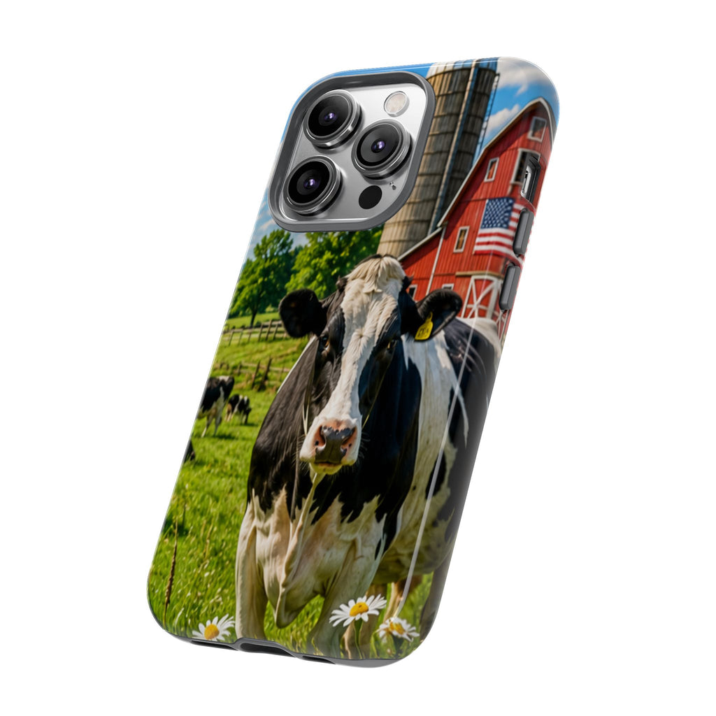Cow Farm Phone Case — Rustic Barnyard iPhone Cover