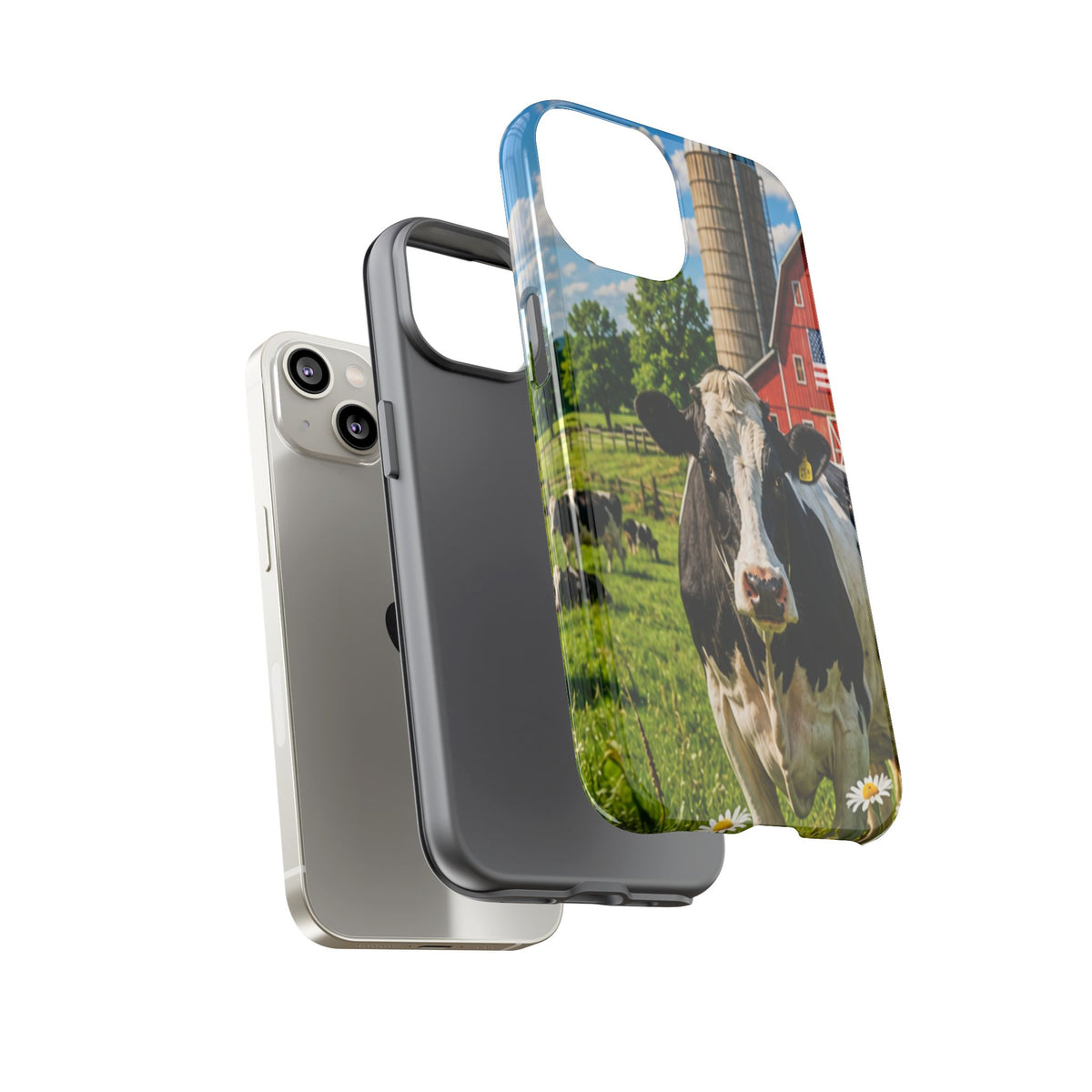Cow Farm Phone Case — Rustic Barnyard iPhone Cover
