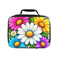 Floral Daisy Lunch Bag — Colorful Garden Insulated Tote