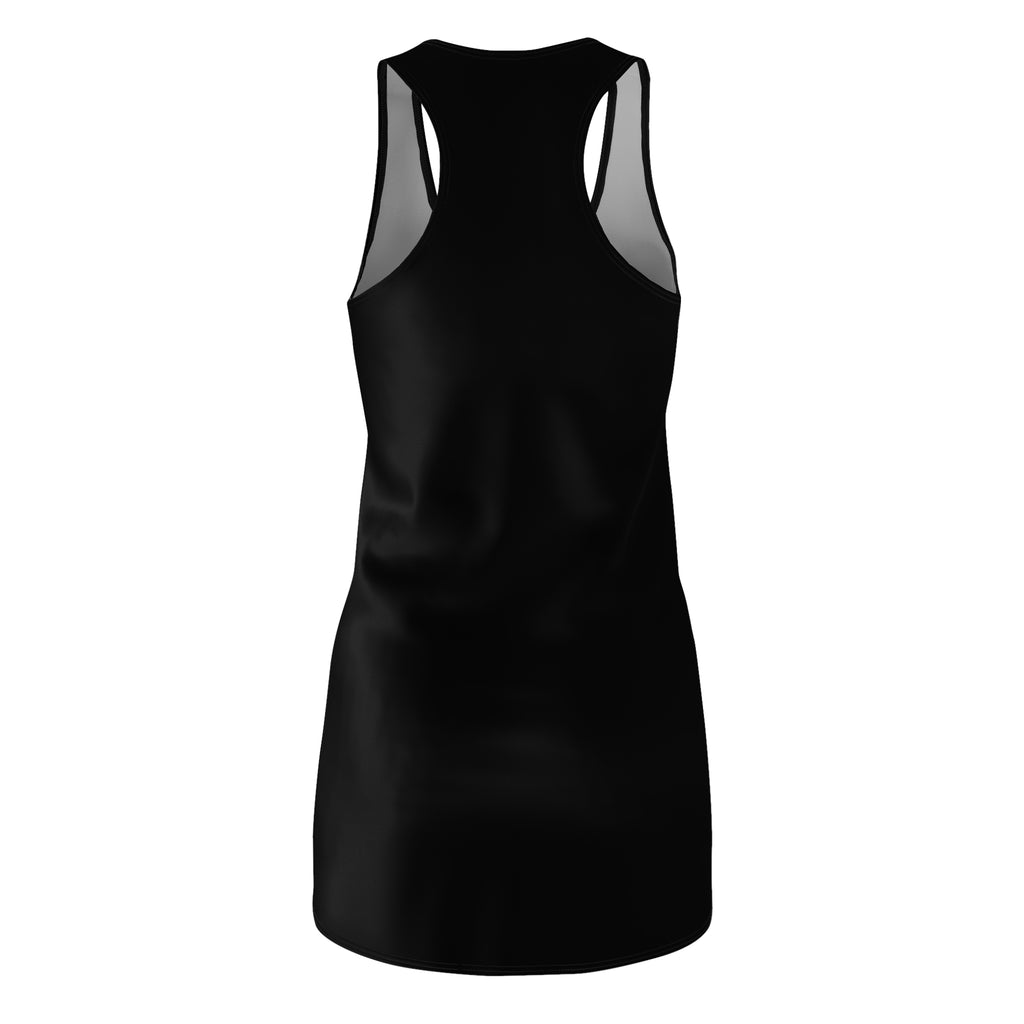 Cute Kitten Racerback Dress — Adorable Gray Tabby Cat Print