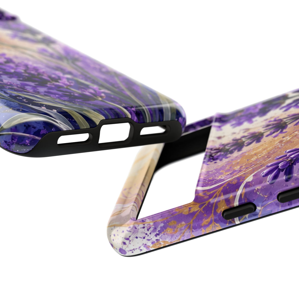 Lavender Bouquet Tough Phone Case — Protective Floral iPhone Case