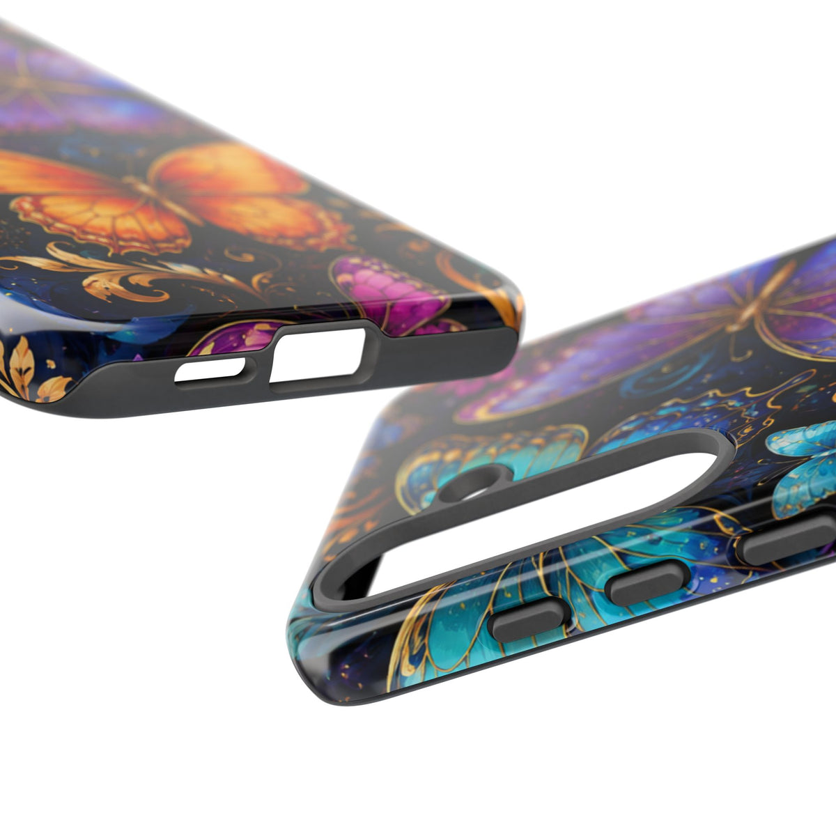 Butterfly Tough Phone Case — Colorful Floral Butterflies Protective Cover