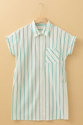 Stripe St. Patrick's Day Short Sleeve Mini Dress
