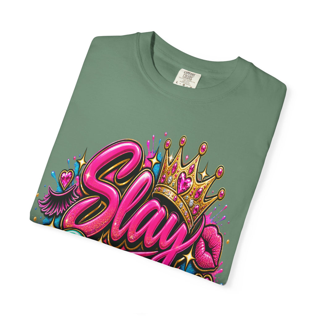 Slay Queen graphic T-Shirt | Crown graffiti style