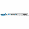 BOSCH T118AF 5pc. 3-5/8 In. 17-24 TPI Flexible for Metal T-Shank Jig Saw Blades