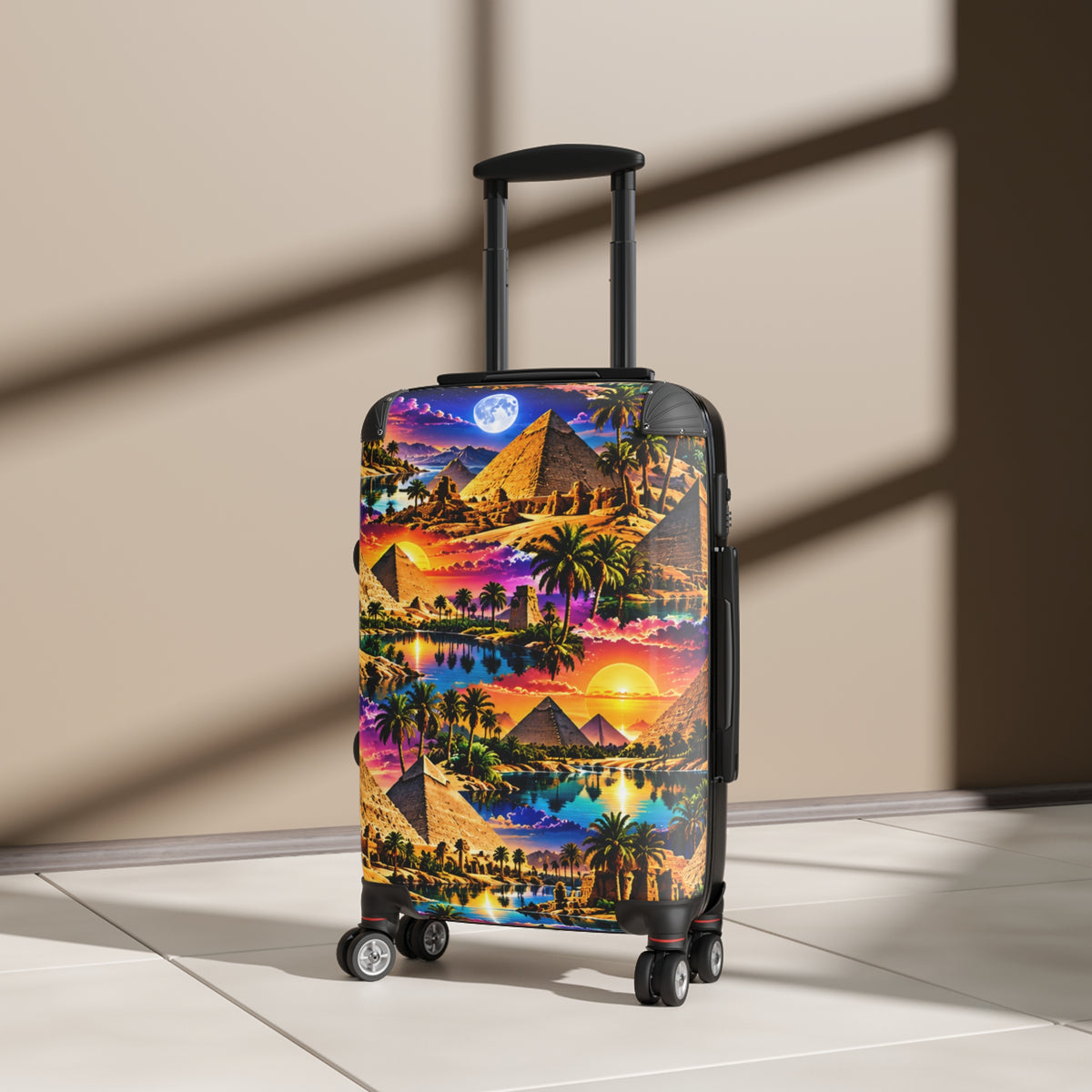 Egyptian Pyramids Carry-On Suitcase – Tropical Sunset Travel Luggage