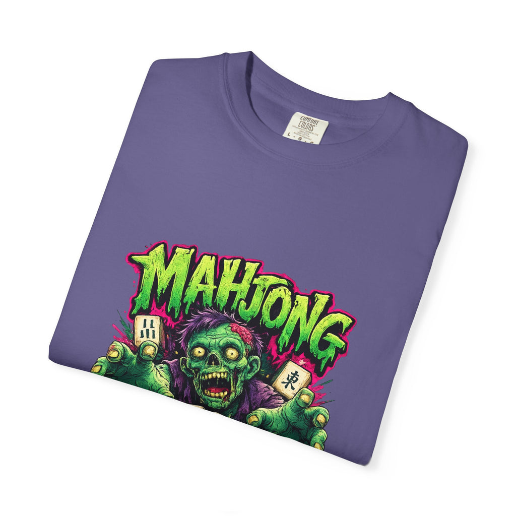Mahjong Zombie T-shirt | Zombie Mahjong Tiles Graphic Tee