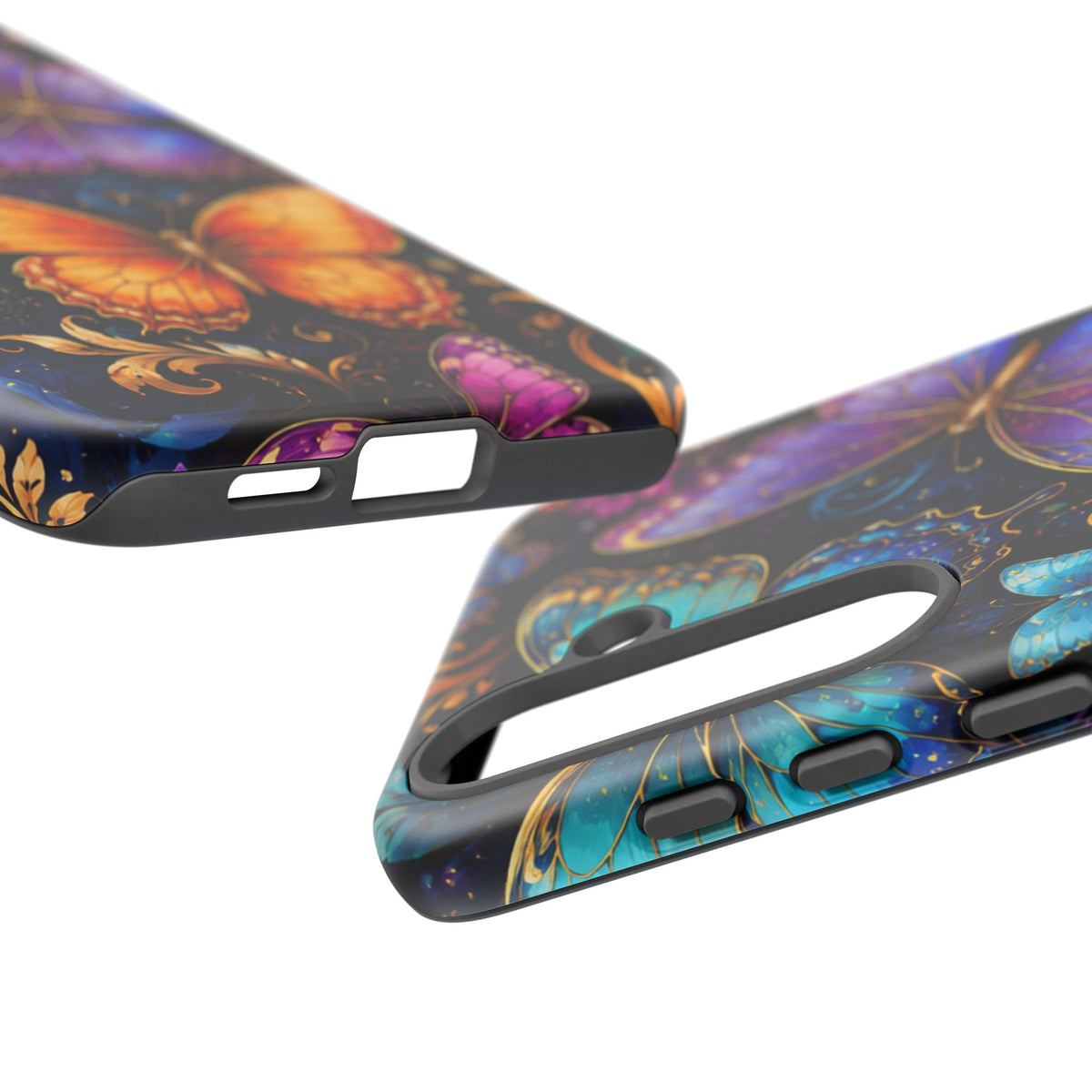 Butterfly Tough Phone Case — Colorful Floral Butterflies Protective Cover