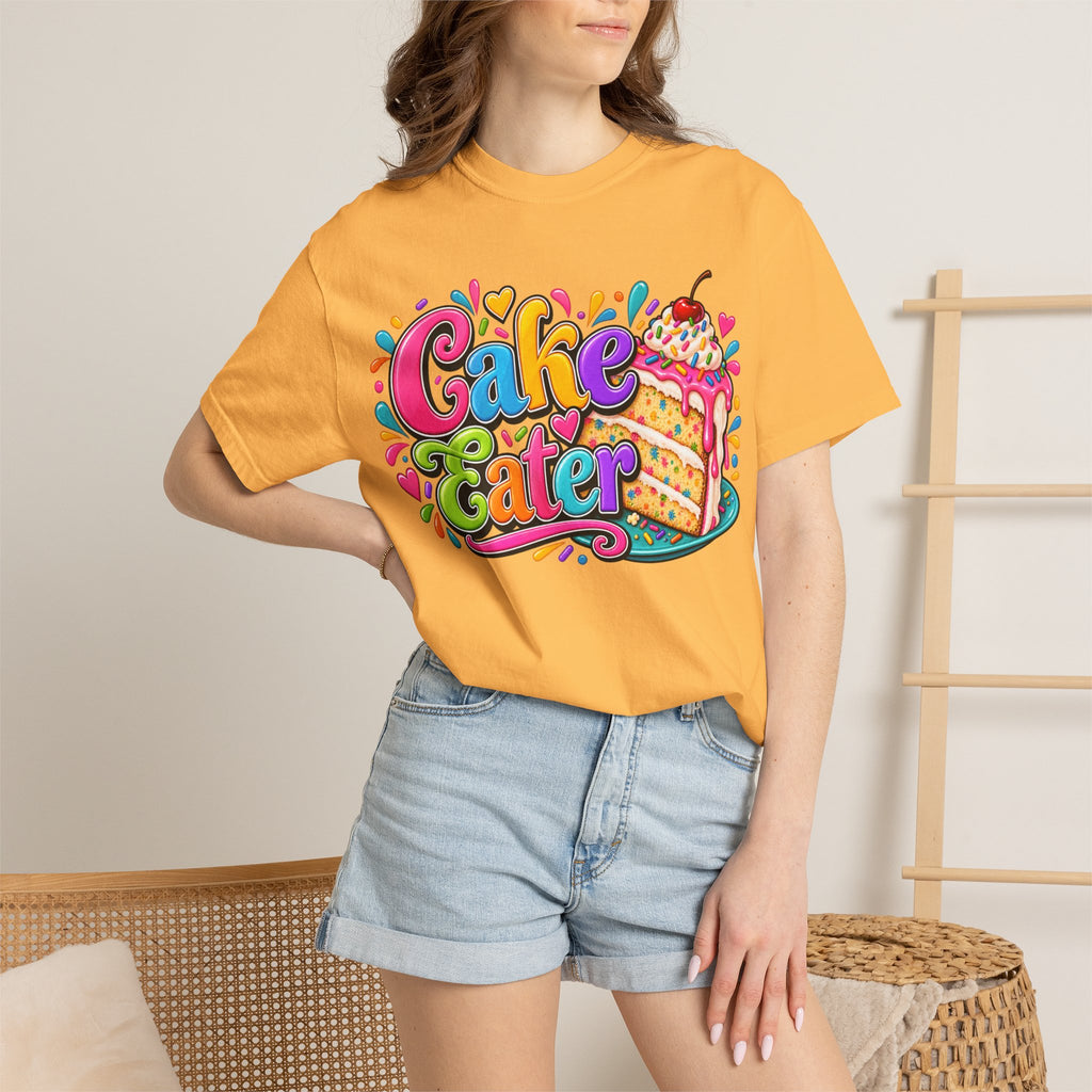 Cake Eater T‑Shirt — Colorful Slice Graphic Tee for Dessert Lovers