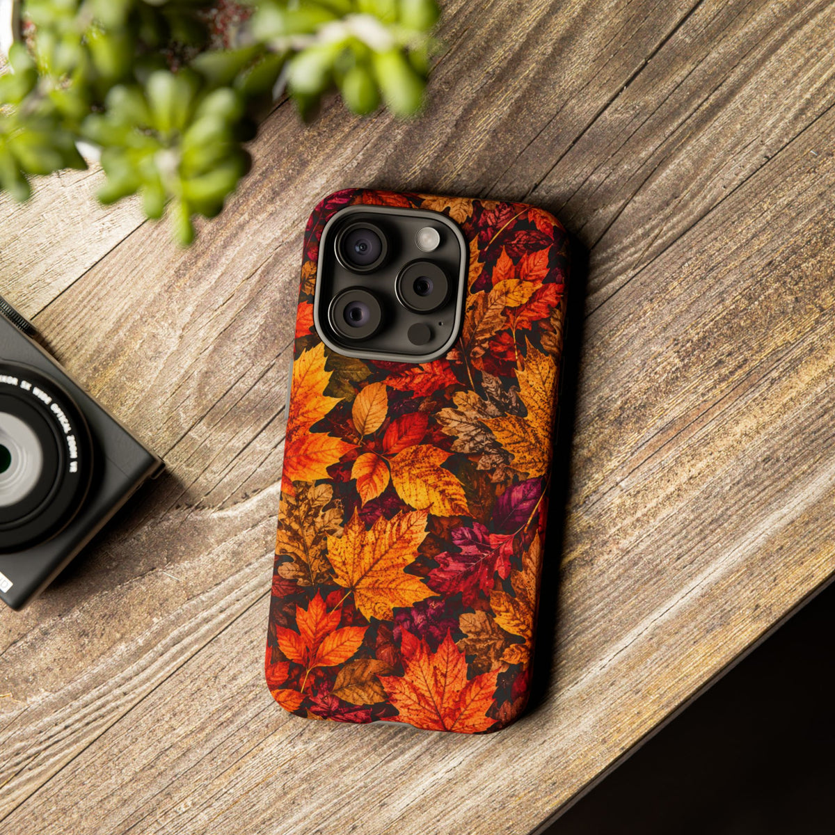 Autumn Leaves Tough Phone Case — Fall Foliage Protective Cover