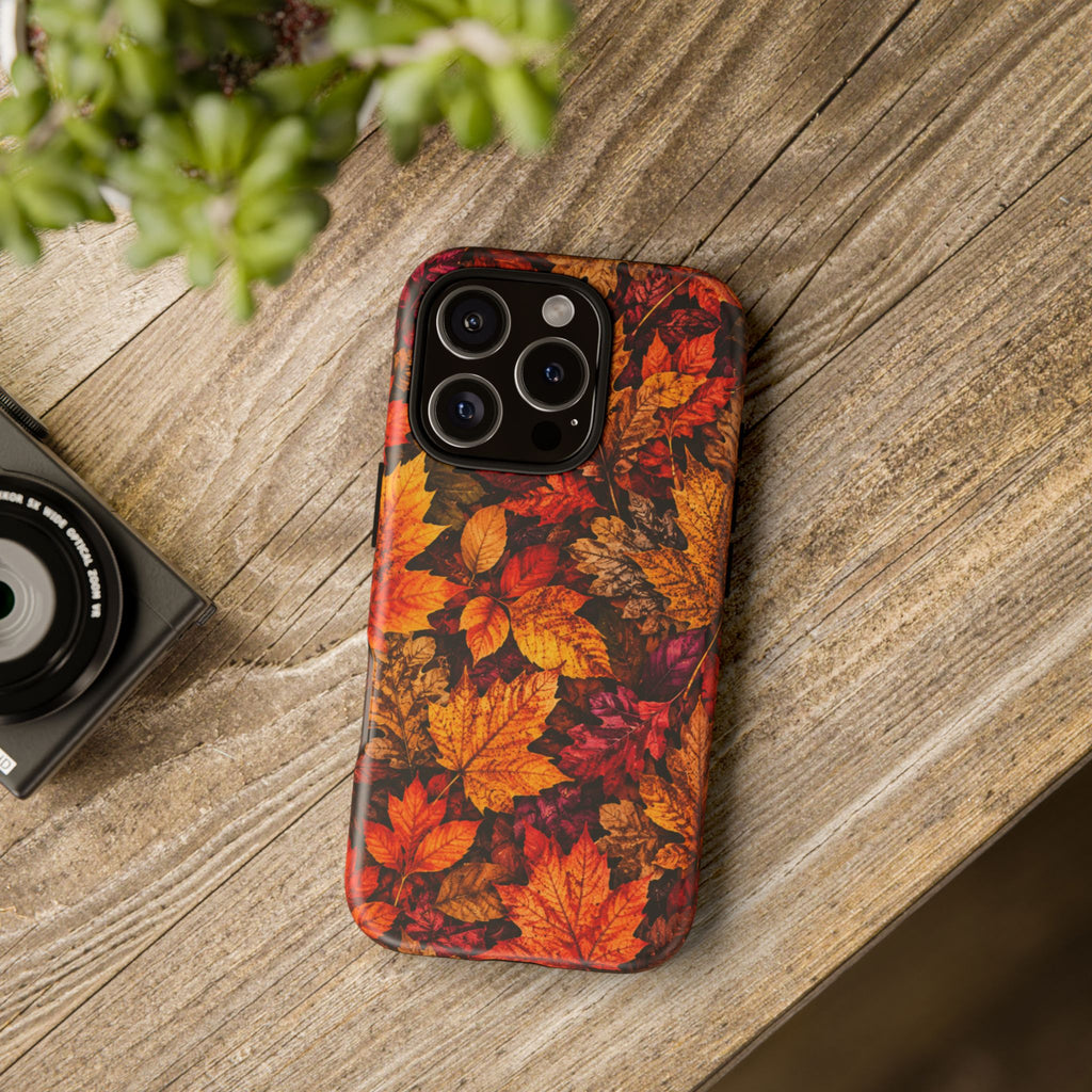 Autumn Leaves Tough Phone Case — Fall Foliage Protective Cover