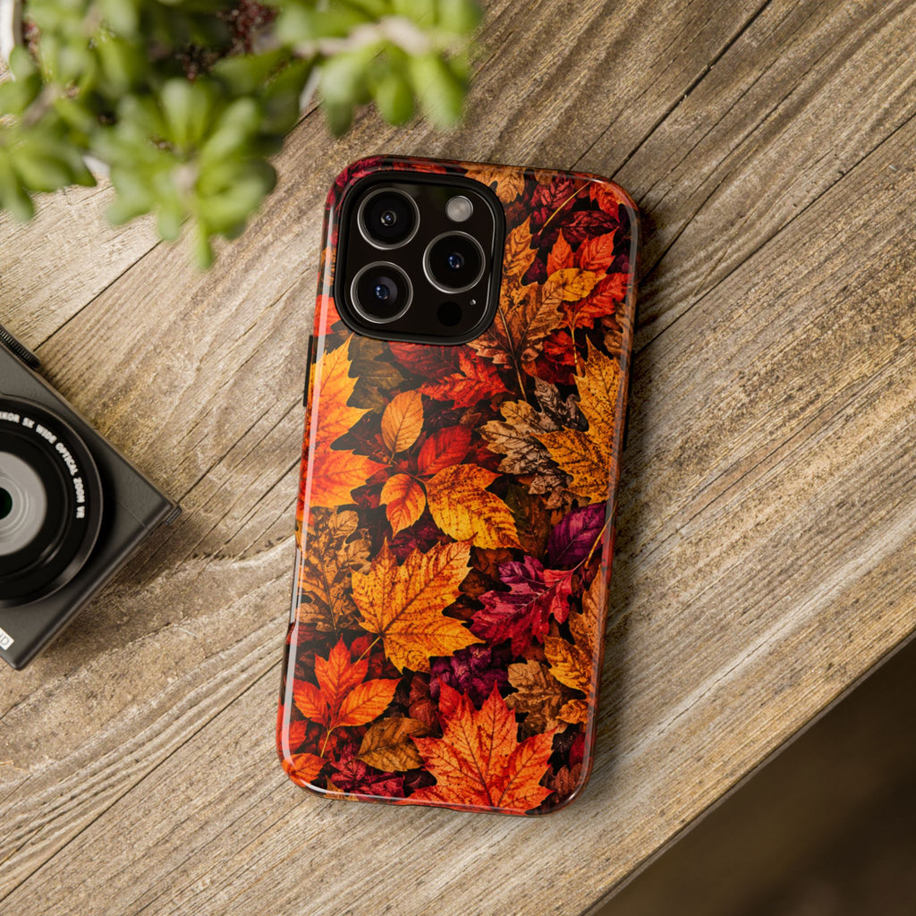 Autumn Leaves Tough Phone Case — Fall Foliage Protective Cover