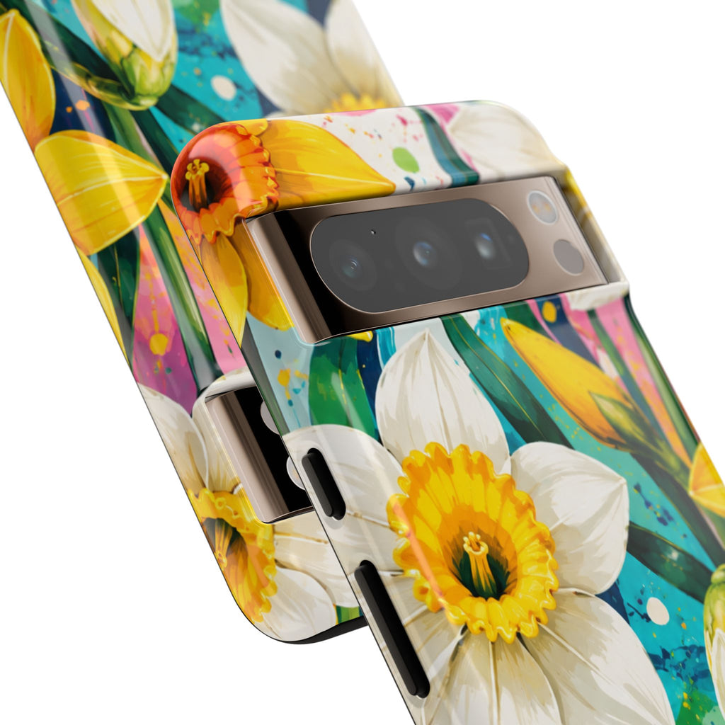 Daffodil Floral Phone Case — Bright Spring Garden Protective Cover