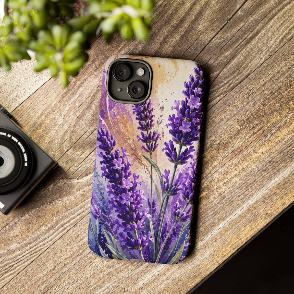 Lavender Bouquet Tough Phone Case — Protective Floral iPhone Case