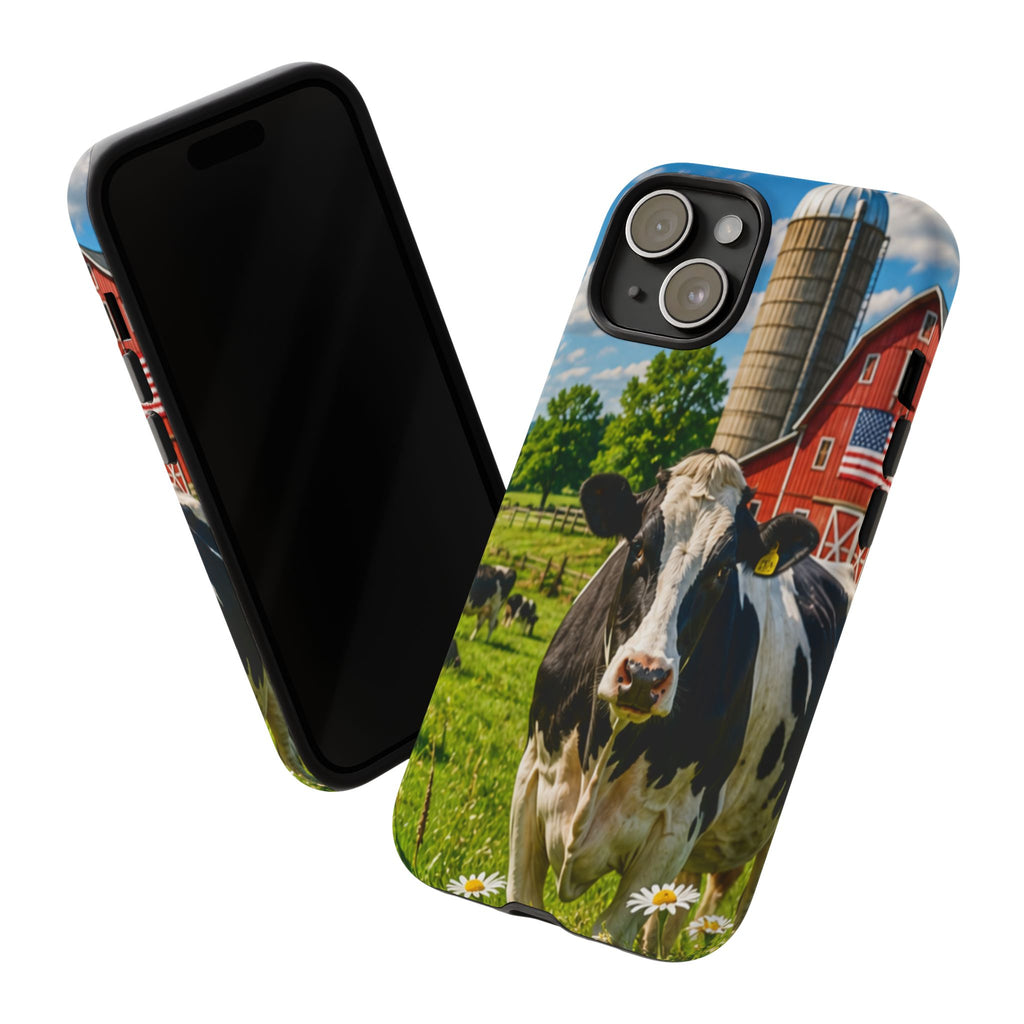 Cow Farm Phone Case — Rustic Barnyard iPhone Cover