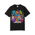 Book Nerd T-Shirt | Colorful Stacked Books Illustration