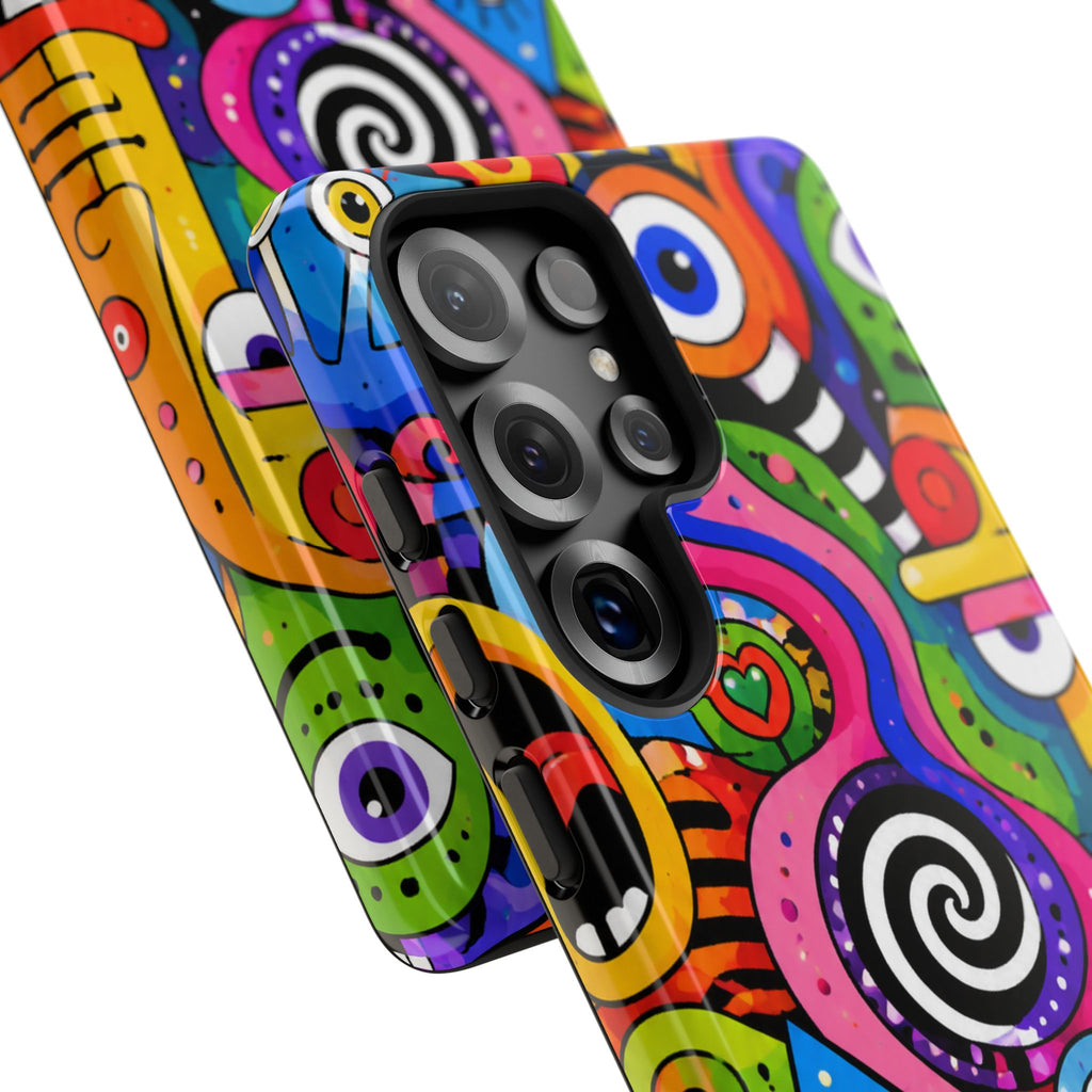 Colorful Abstract Doodle Tough Phone Case