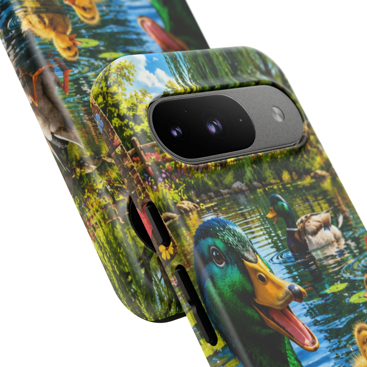 Duck Family Phone Case — Cute Mallard & Ducklings Protective Tough Case
