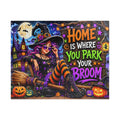 Witch with Broom Puzzle | Home Is Where You Park Your Broom Halloween