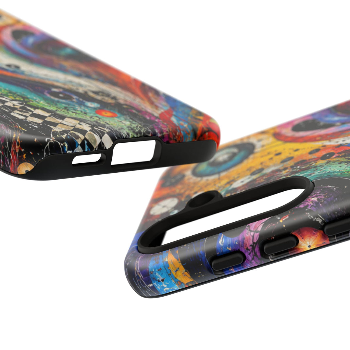 Abstract Cosmic Swirl Phone Case — Colorful Artistic iPhone Tough Case