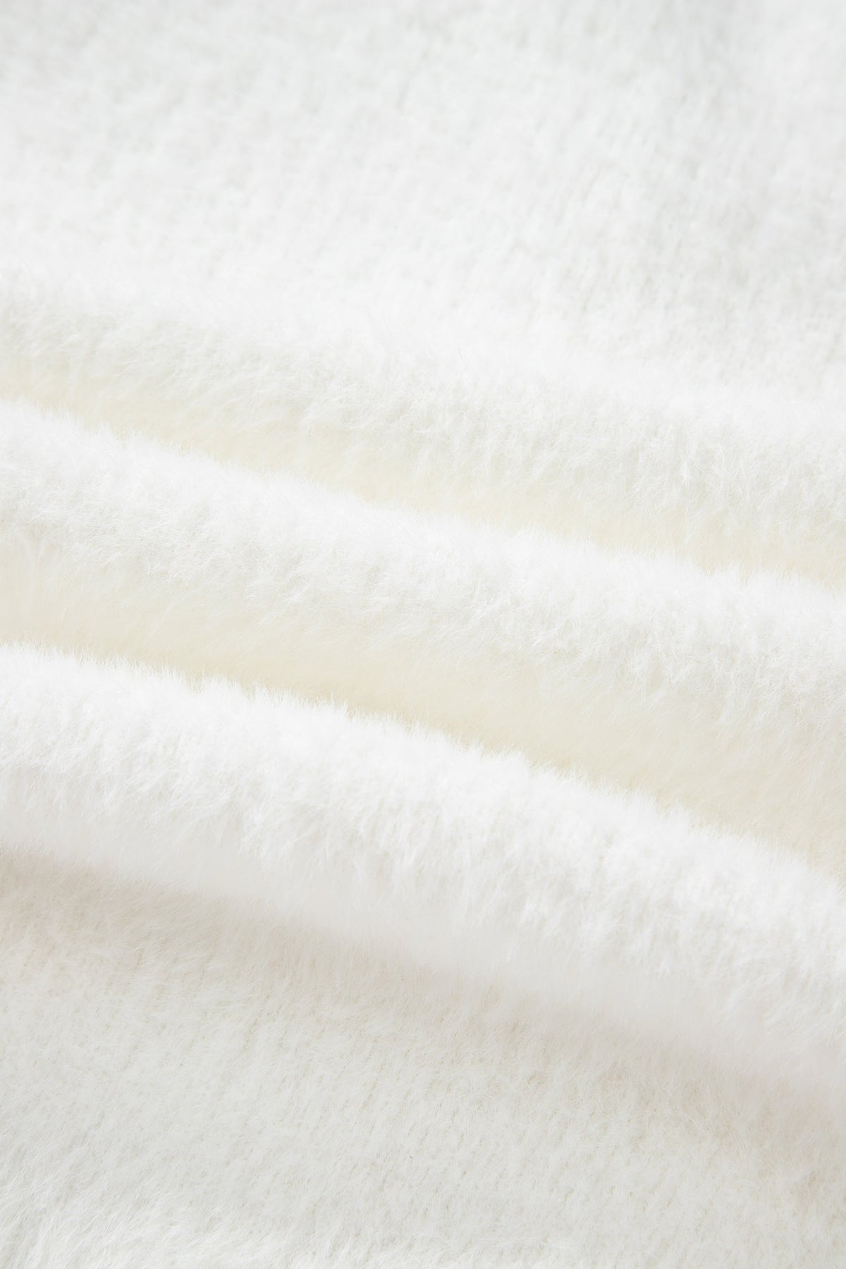 Solid Fuzzy Button-Front Cardigan