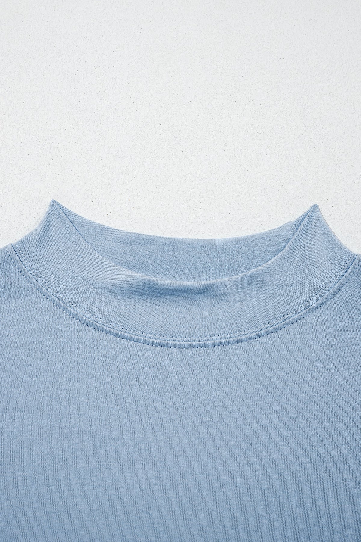 Oversized Solid Color High Neck Tee
