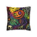 Psychedelic Pumpkin Jack-o'-Lantern Pillowcase