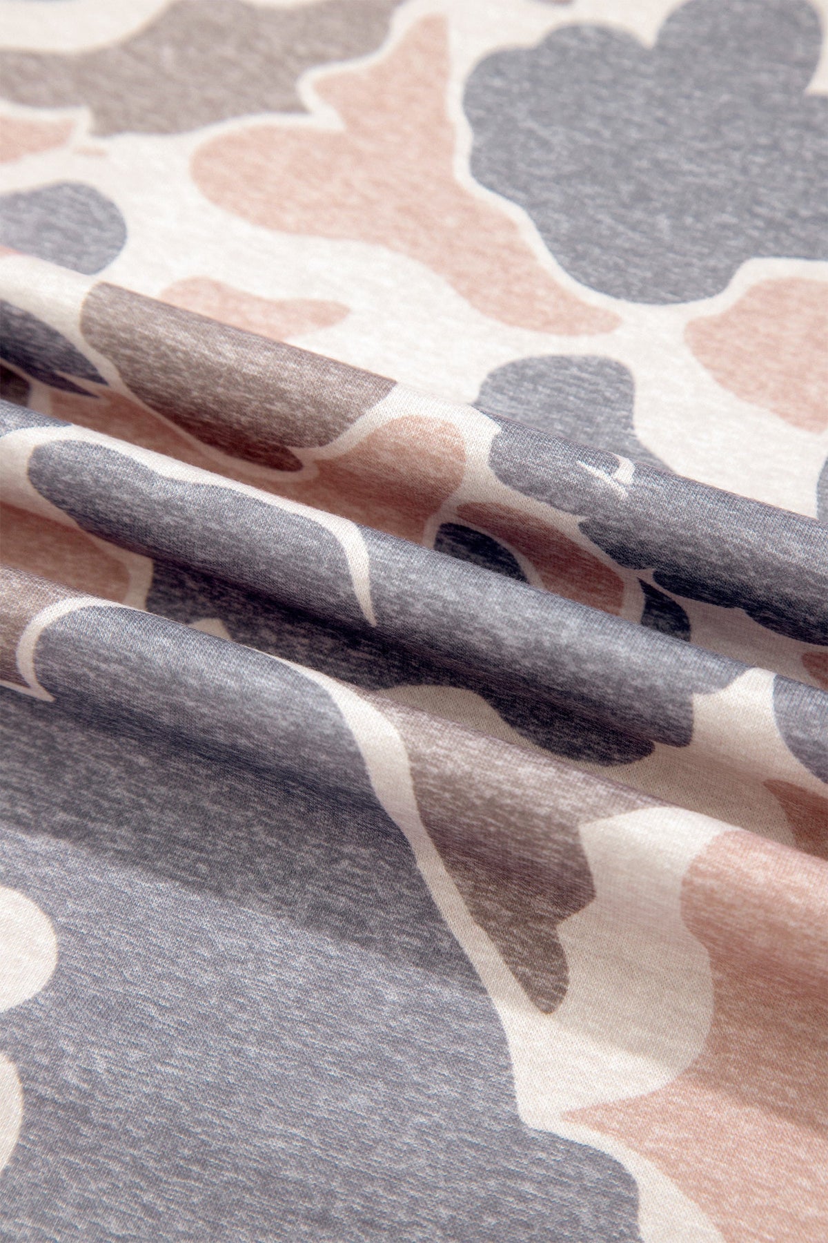 Camo Long Sleeve Top & Loose Pants Set