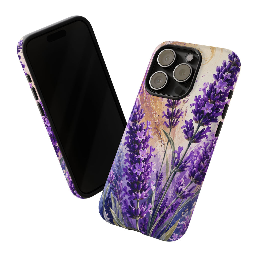 Lavender Bouquet Tough Phone Case — Protective Floral iPhone Case