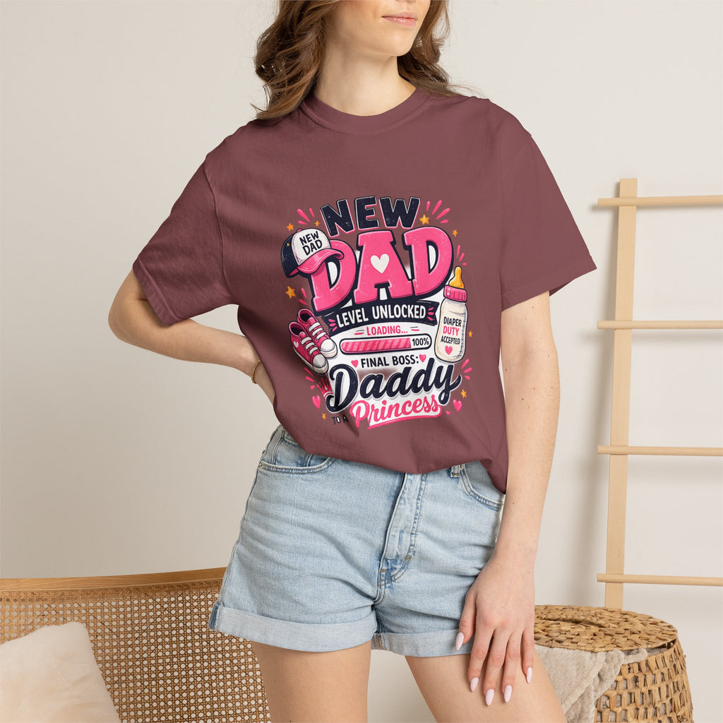 New Dad Level Unlocked T-shirt | Daddy to a Princess